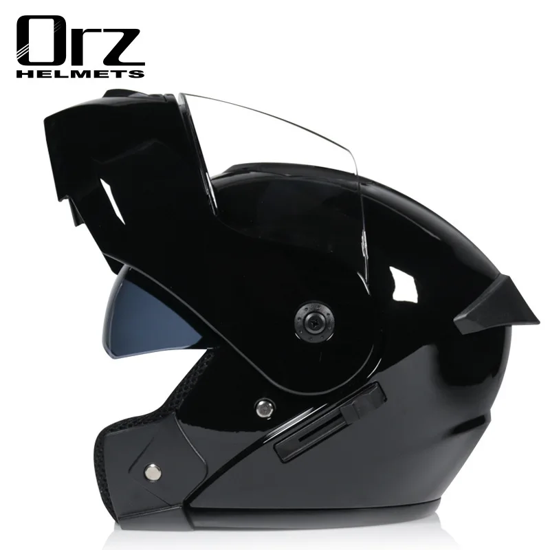 Dual Visor Motorcycle Racing Helmet - Orz901 Double Lens Full Face Racing