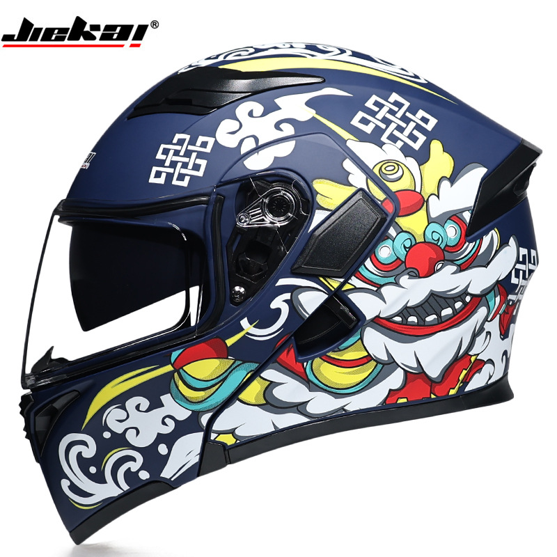 W Bluetooth Anti-fog Double Le - Full Face Motorcycle Helmet With Bluetooth 评论和价格