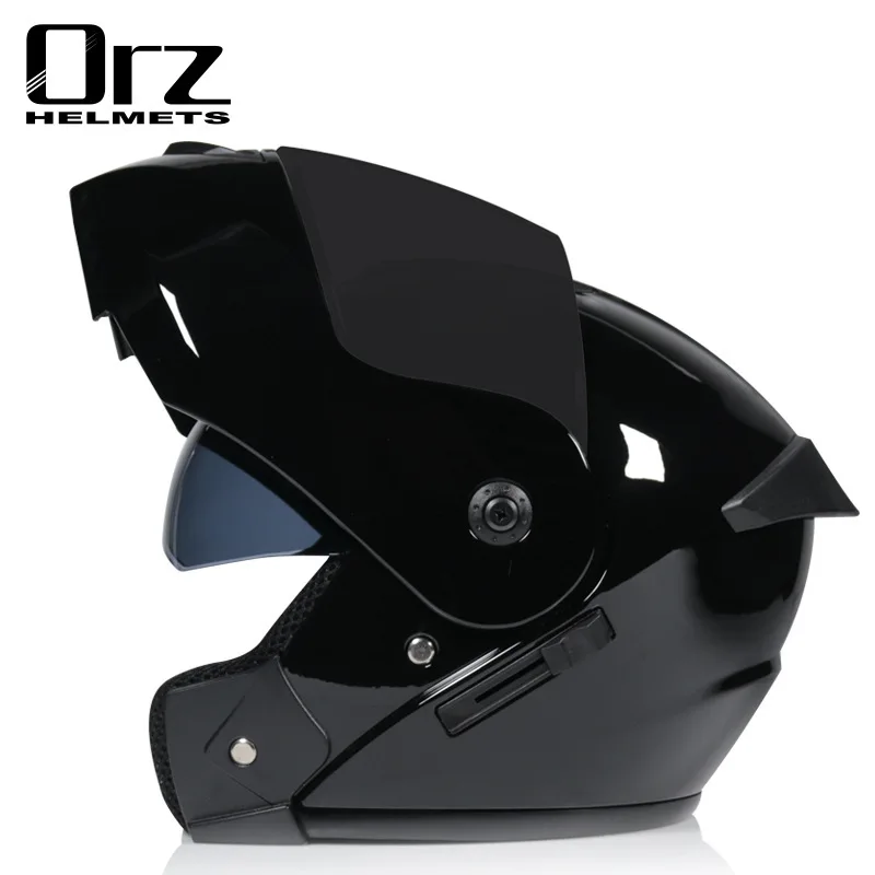 Orz901 Double Lens Full Face R - Dual Visor Motorcycle Racing Helmet 评论和价格