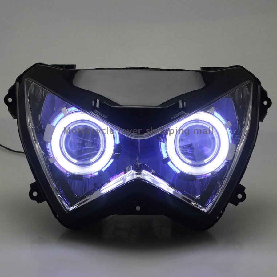 Motorcycle Head Light Custom L - Universal Motorcycle Led Headlight Projector 评论和价格